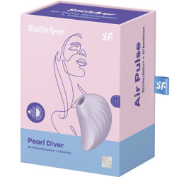 Satisfyer - Stimulateur Et Vibrateur Pearl Diver Violette